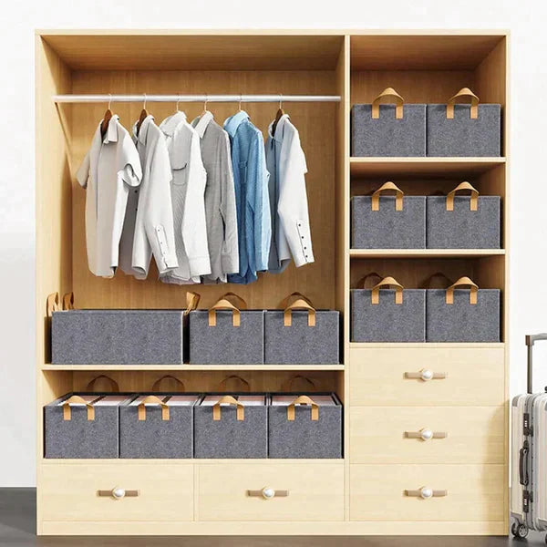 Multi-functional Folding Wardrobe Clothes Organizer (Set of 3)
